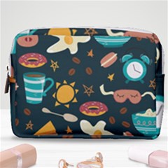 Seamless-pattern-with-breakfast-symbols-morning-coffee Make Up Pouch (Medium)