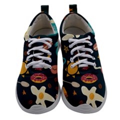 Seamless-pattern-with-breakfast-symbols-morning-coffee Women Athletic Shoes