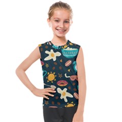 Seamless-pattern-with-breakfast-symbols-morning-coffee Kids  Mesh Tank Top