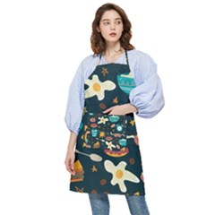 Seamless-pattern-with-breakfast-symbols-morning-coffee Pocket Apron