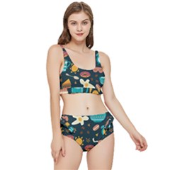 Seamless-pattern-with-breakfast-symbols-morning-coffee Frilly Bikini Set