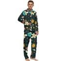 Seamless-pattern-with-breakfast-symbols-morning-coffee Men s Long Sleeve Velvet Pocket Pajamas Set View2