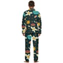 Seamless-pattern-with-breakfast-symbols-morning-coffee Men s Long Sleeve Velvet Pocket Pajamas Set View4