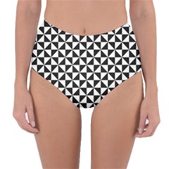 Triangle-pattern-simple-triangular Reversible High-waist Bikini Bottoms by Ket1n9