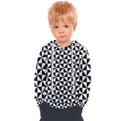 Triangle-pattern-simple-triangular Kids  Overhead Hoodie