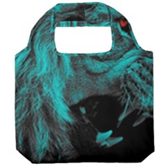 Angry Male Lion Predator Carnivore Foldable Grocery Recycle Bag by Ndabl3x