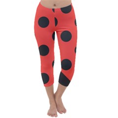 Abstract-bug-cubism-flat-insect Capri Winter Leggings 