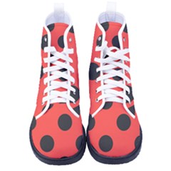 Abstract-bug-cubism-flat-insect Kid s High-top Canvas Sneakers by Ket1n9