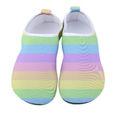 Cute Pastel Rainbow Stripes Women s Sock-style Water Shoes by Ket1n9