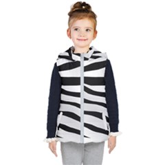 White Tiger Skin Kids  Hooded Puffer Vest