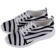 White Tiger Skin Men s Lightweight Sports Shoes by Ket1n9