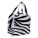 White Tiger Skin Boxy Hand Bag View3