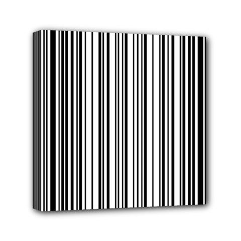 Barcode Pattern Mini Canvas 6  x 6  (Stretched)