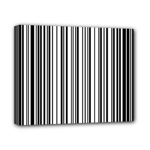 Barcode Pattern Canvas 10  x 8  (Stretched)