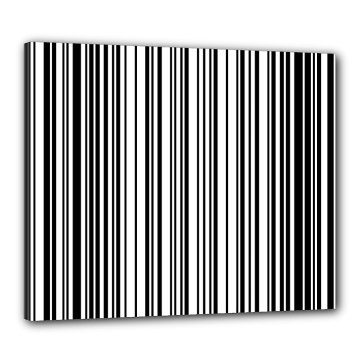 Barcode Pattern Canvas 24  x 20  (Stretched)