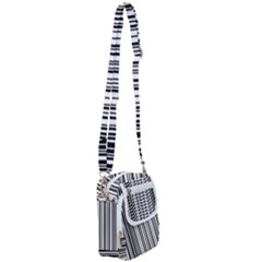 Barcode Pattern Shoulder Strap Belt Bag