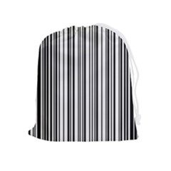 Barcode Pattern Drawstring Pouch (XL)