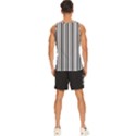 Barcode Pattern Men s Wide Collar Tank Top View4