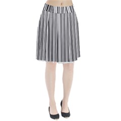 Barcode Pattern Pleated Skirt by Ket1n9