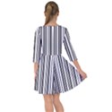 Barcode Pattern Smock Dress View2