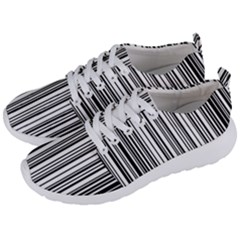 Barcode Pattern Men s Lightweight Sports Shoes