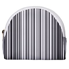 Barcode Pattern Horseshoe Style Canvas Pouch by Ket1n9