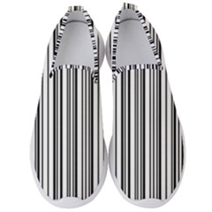 Barcode Pattern Men s Slip On Sneakers