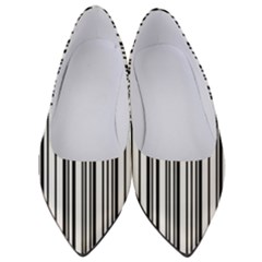 Barcode Pattern Women s Low Heels