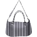 Barcode Pattern Removable Strap Handbag View1