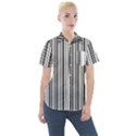 Barcode Pattern Women s Short Sleeve Pocket Shirt View1