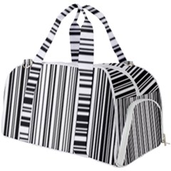 Barcode Pattern Burner Gym Duffle Bag