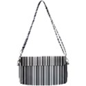 Barcode Pattern Removable Strap Clutch Bag View2