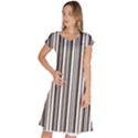 Barcode Pattern Classic Short Sleeve Dress View1