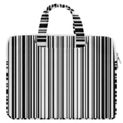 Barcode Pattern MacBook Pro 15  Double Pocket Laptop Bag 