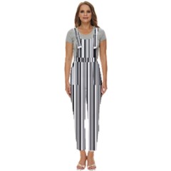 Barcode Pattern Women s Pinafore Overalls Jumpsuit