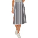 Barcode Pattern Midi Panel Skirt View1