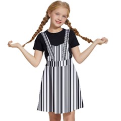 Barcode Pattern Kids  Apron Dress