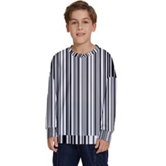 Barcode Pattern Kids  Crewneck Sweatshirt