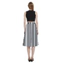 Barcode Pattern A-Line Full Circle Midi Skirt With Pocket View4