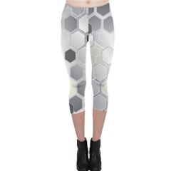 Honeycomb Pattern Capri Leggings  by Ket1n9