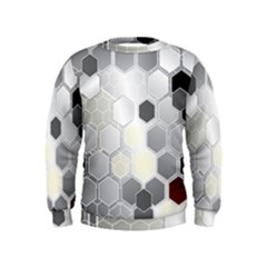 Honeycomb Pattern Kids  Sweatshirt