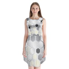 Honeycomb Pattern Sleeveless Chiffon Dress   by Ket1n9