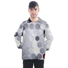 Honeycomb Pattern Men s Half Zip Pullover