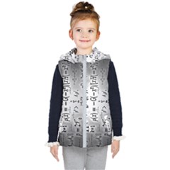 Science Formulas Kids  Hooded Puffer Vest