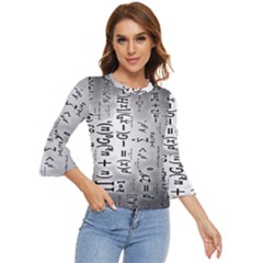 Science Formulas Bell Sleeve Top