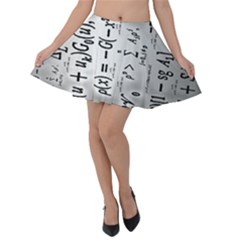 Science Formulas Velvet Skater Skirt