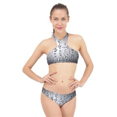 Science Formulas High Neck Bikini Set by Ket1n9