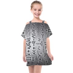 Science Formulas Kids  One Piece Chiffon Dress by Ket1n9