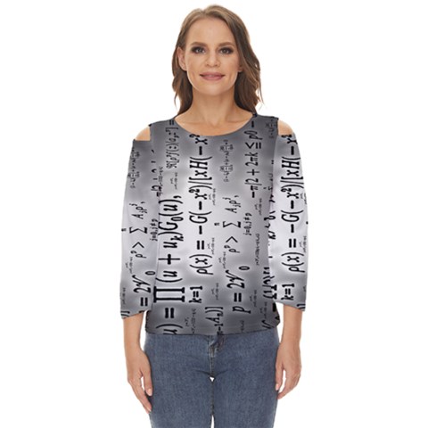 Science Formulas Cut Out Wide Sleeve Top by Ket1n9