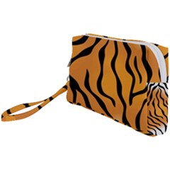 Tiger Skin Pattern Wristlet Pouch Bag (small) by Ket1n9